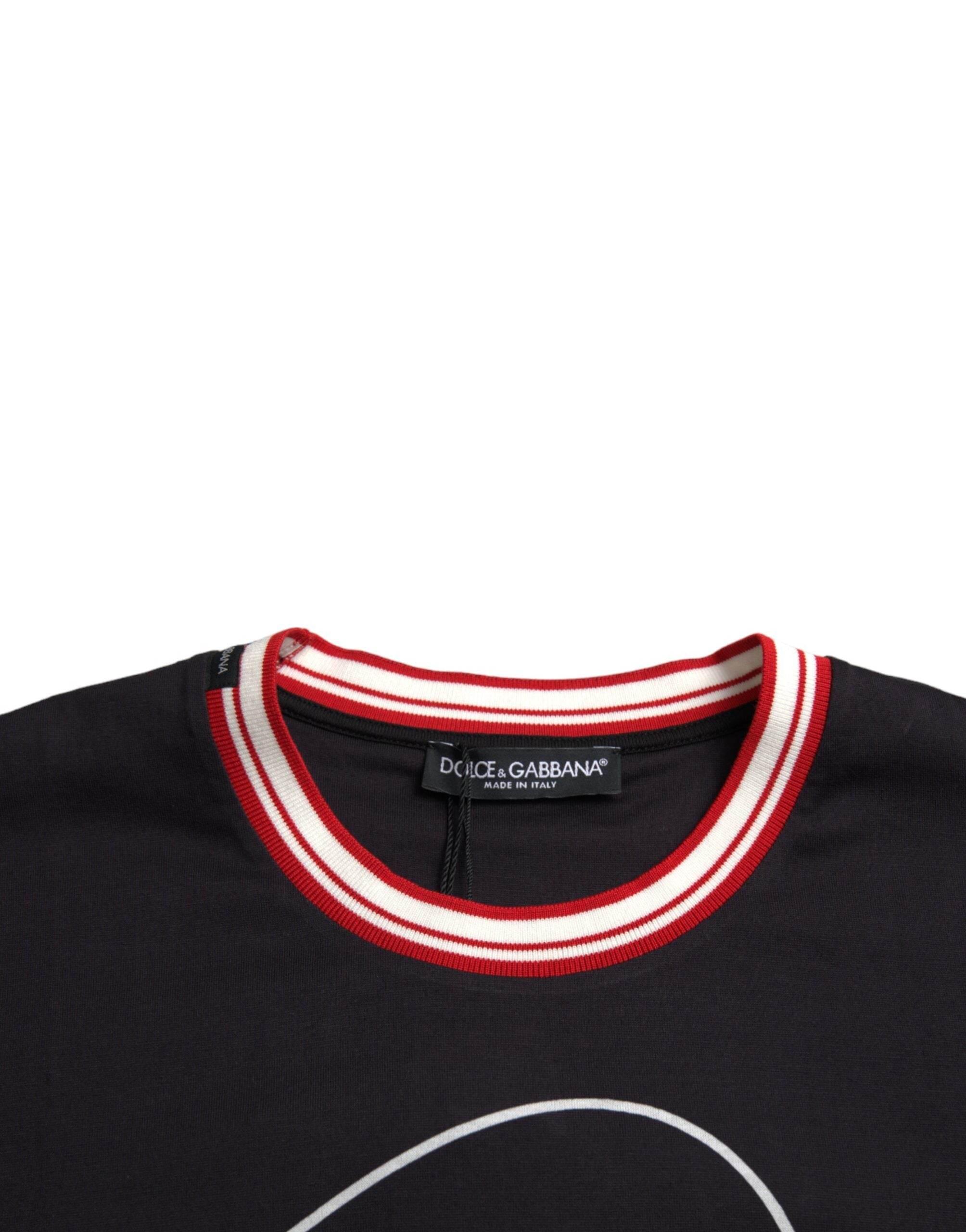 Dolce & Gabbana Black Cotton 2019 Year of the Pig T-shirt - Hilstor