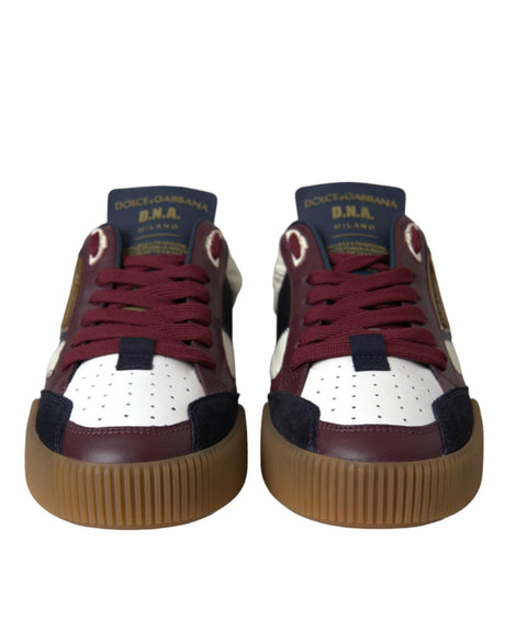 Dolce & Gabbana Multicolor Miami Leather Low Top Sneakers Shoes - Hilstor
