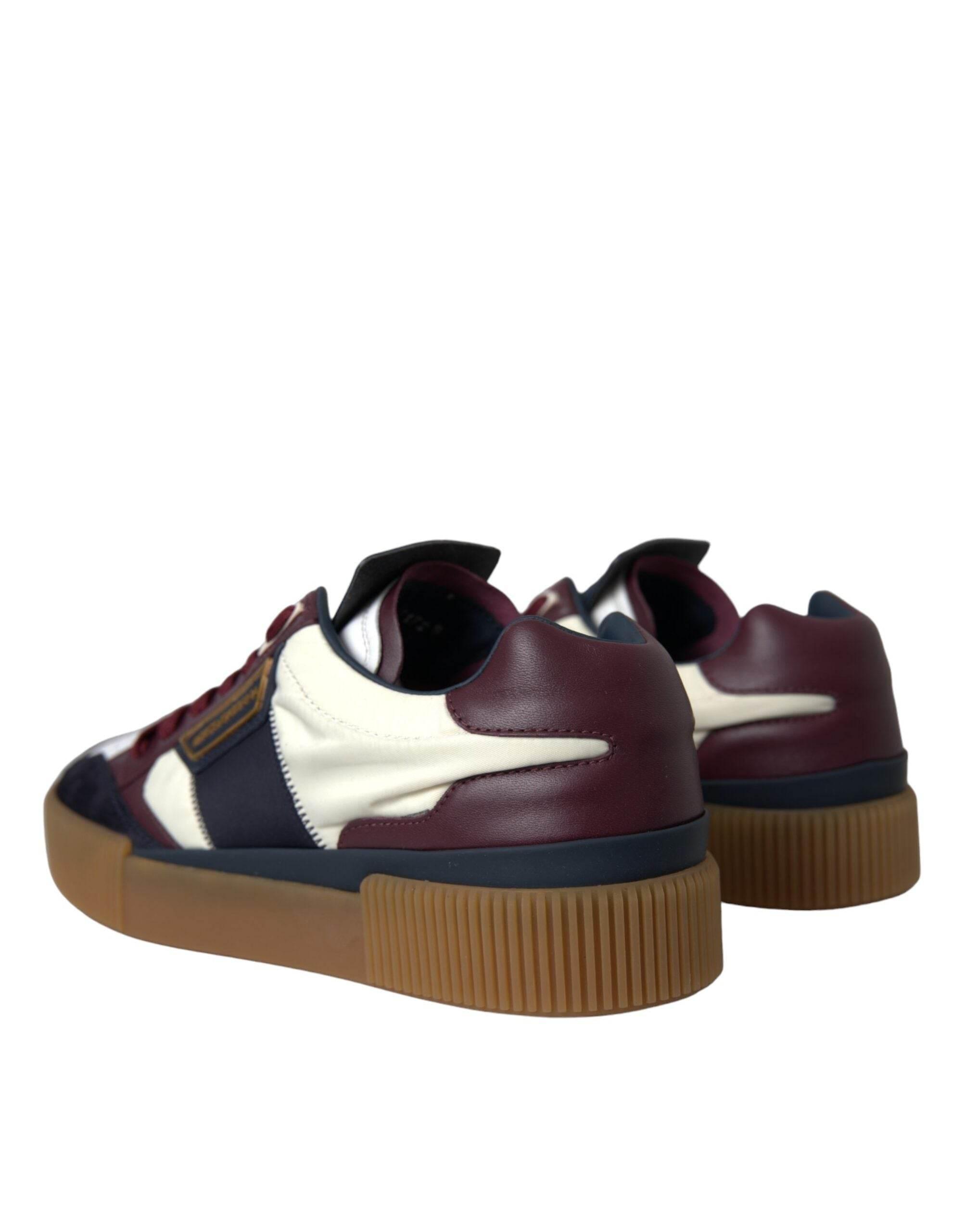 Dolce & Gabbana Multicolor Miami Leather Low Top Sneakers Shoes - Hilstor