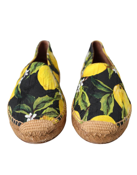 Dolce & Gabbana Multicolor Lemon Slip On Espadrilles Shoes - Hilstor