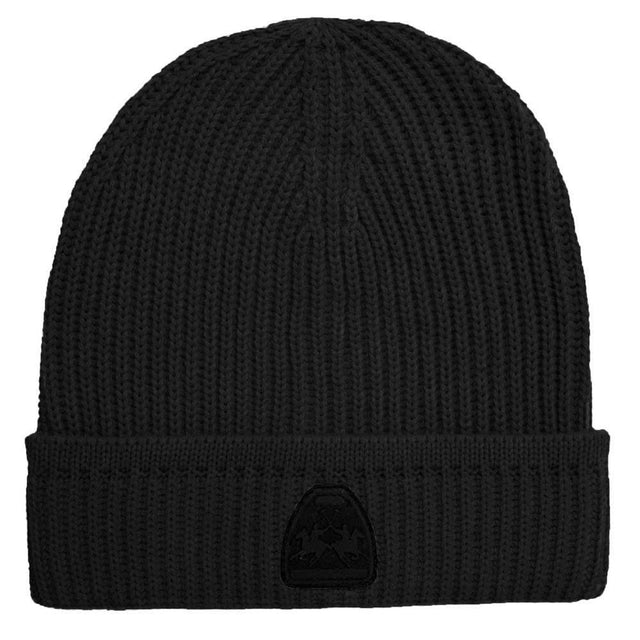 La Martina Black Acrylic Men Beanie - Hilstor