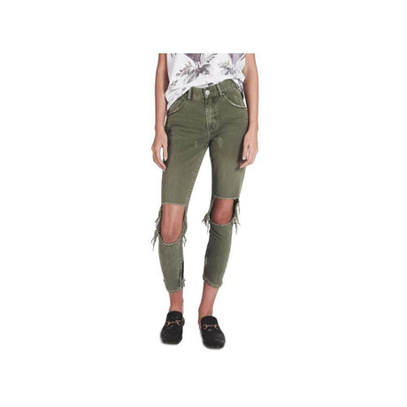 One Teaspoon Green Cotton Jeans & Pant - Hilstor