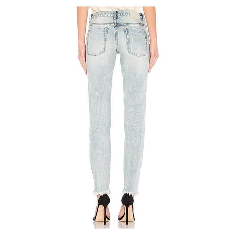 One Teaspoon Washed Blue Cotton Women's Jeans - Hilstor