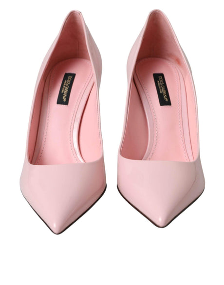 Dolce & Gabbana Light Pink Patent Leather Pumps Heels Shoes - Hilstor