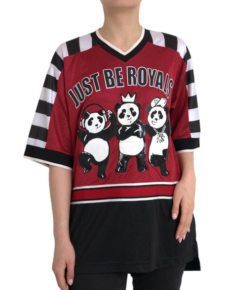 Dolce & Gabbana Multicolor Royals Panda Oversized T-shirt - Hilstor