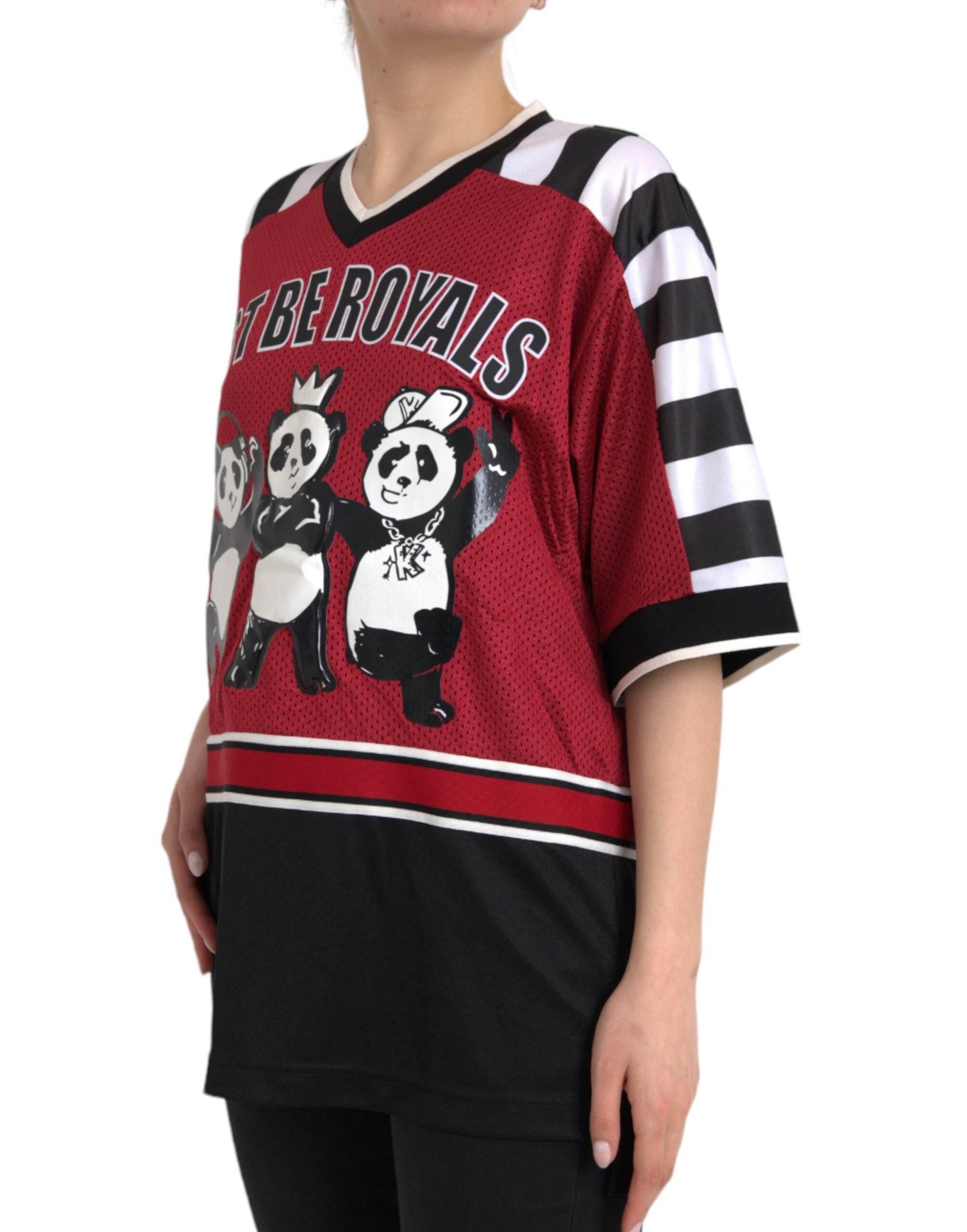 Dolce & Gabbana Multicolor Royals Panda Oversized T-shirt - Hilstor