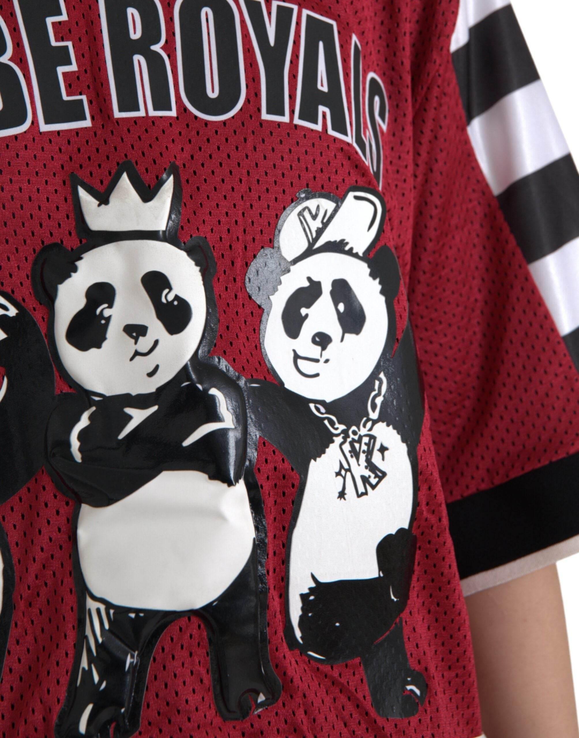 Dolce & Gabbana Multicolor Royals Panda Oversized T-shirt - Hilstor