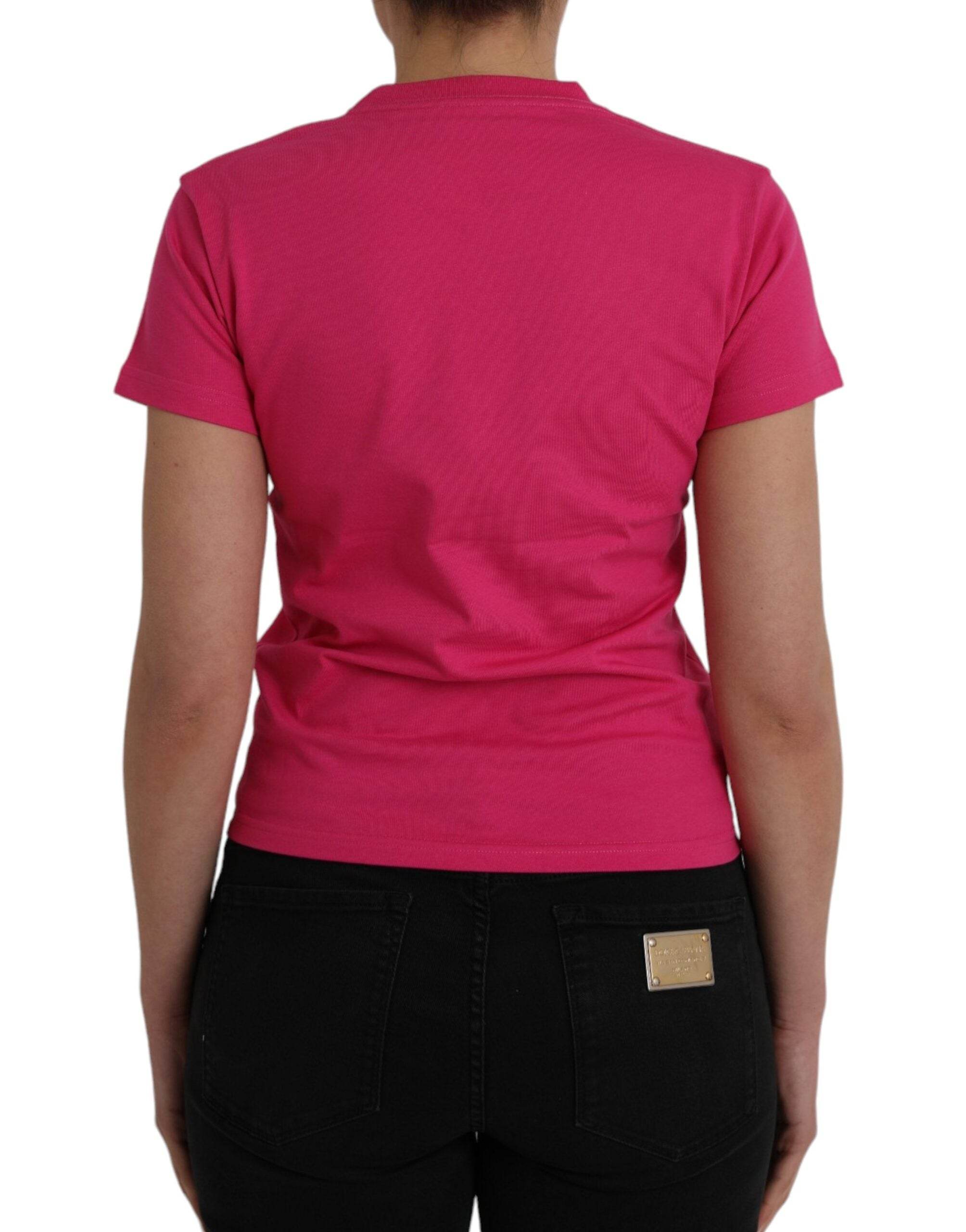 Balenciaga Pink Cotton Crew Neck Short Sleeves Tee T-shirt - Hilstor