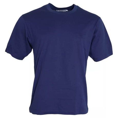 Dolce & Gabbana Royal Blue Round Neck Short Sleeve T-shirt - Hilstor