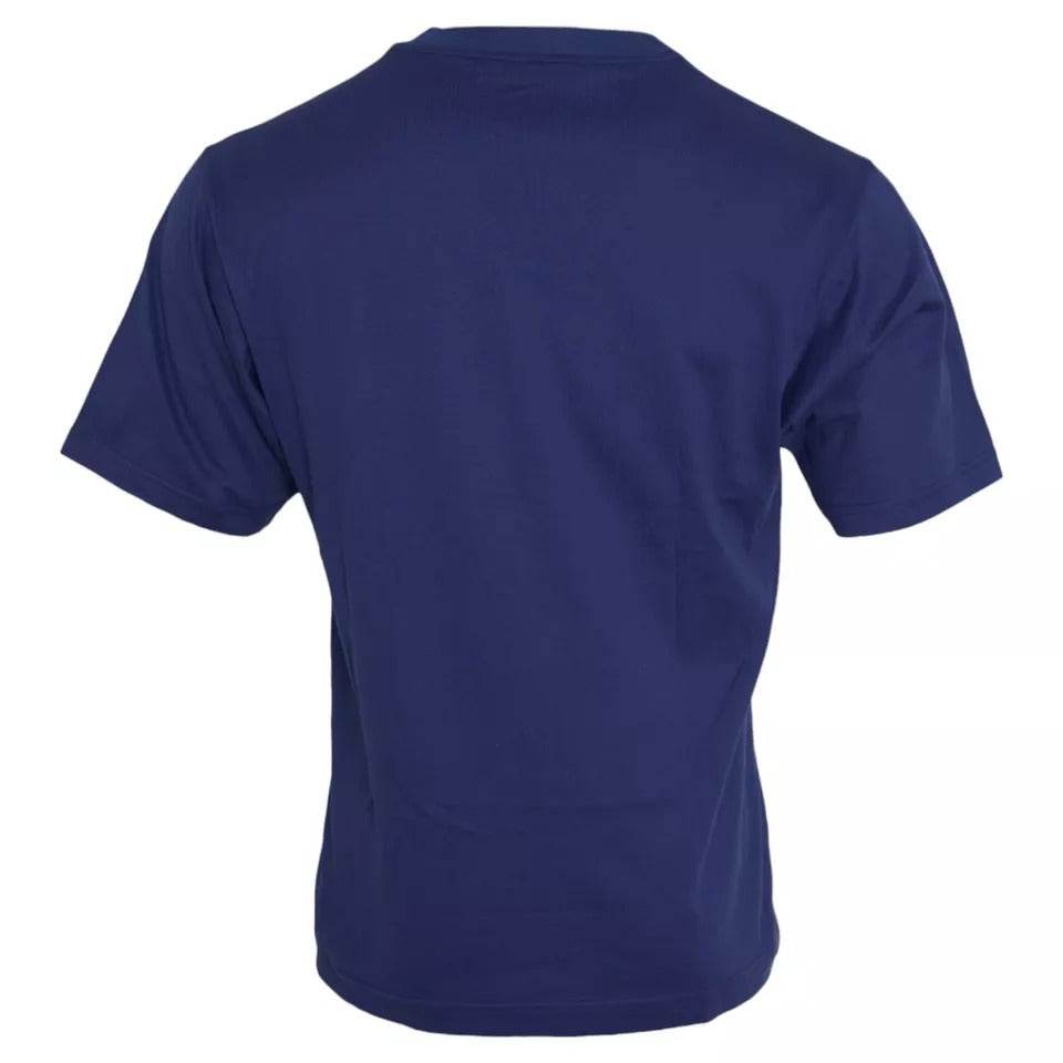 Dolce & Gabbana Royal Blue Round Neck Short Sleeve T-shirt - Hilstor