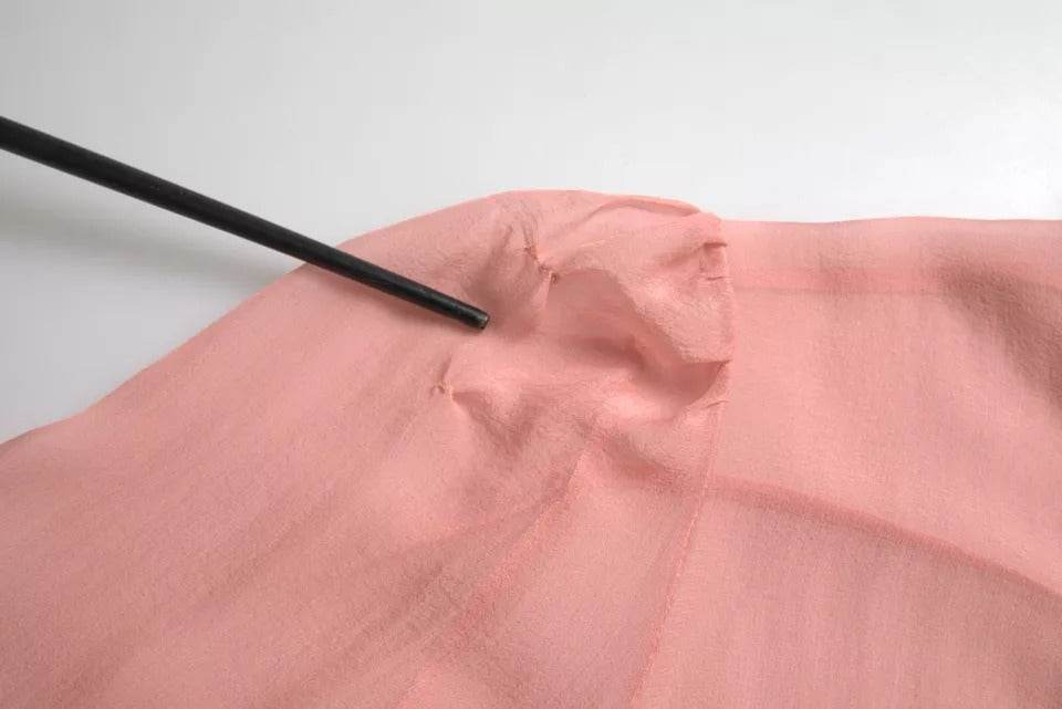 Dolce & Gabbana Pink Long Sleeves Ascot Collar Top Blouse - Hilstor