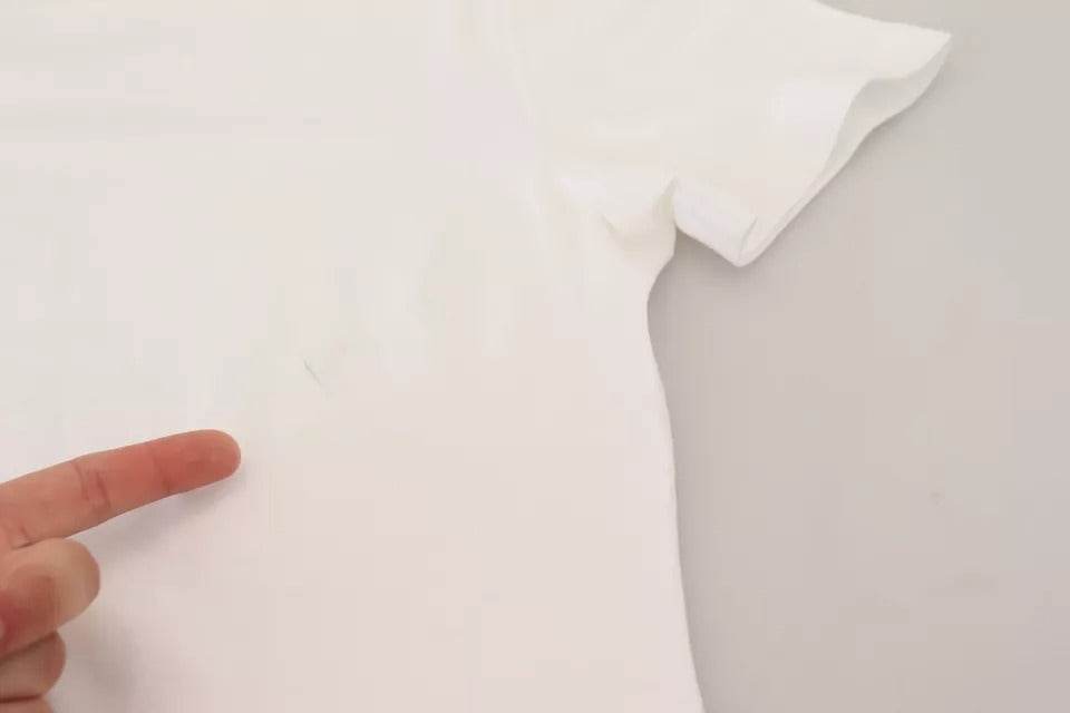 Dolce & Gabbana Optical White Printed Short Sleeves Top - Hilstor