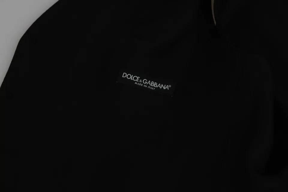 Dolce & Gabbana Black Stretch Waistcoat Formal Dress Wool Vest - Hilstor