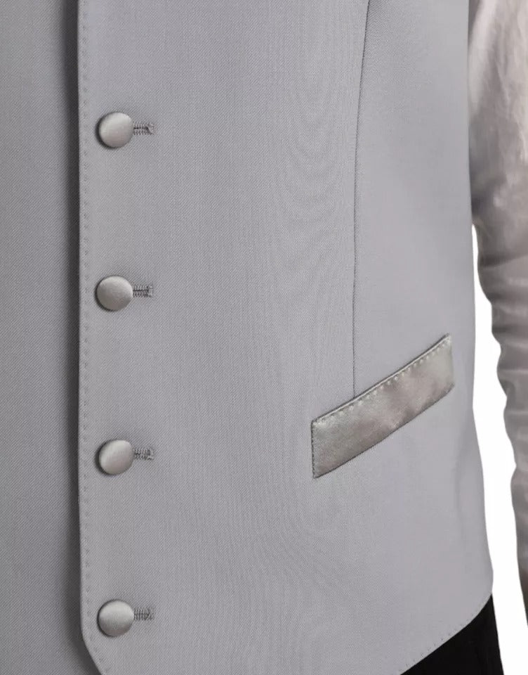 Dolce &amp; Gabbana lyseblå uld formel vest vest