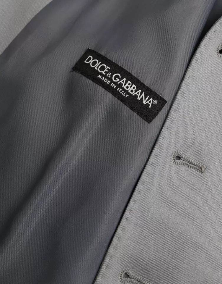 Dolce & Gabbana Light Blue Wool Formal Dress Waistcoat Vest - Hilstor