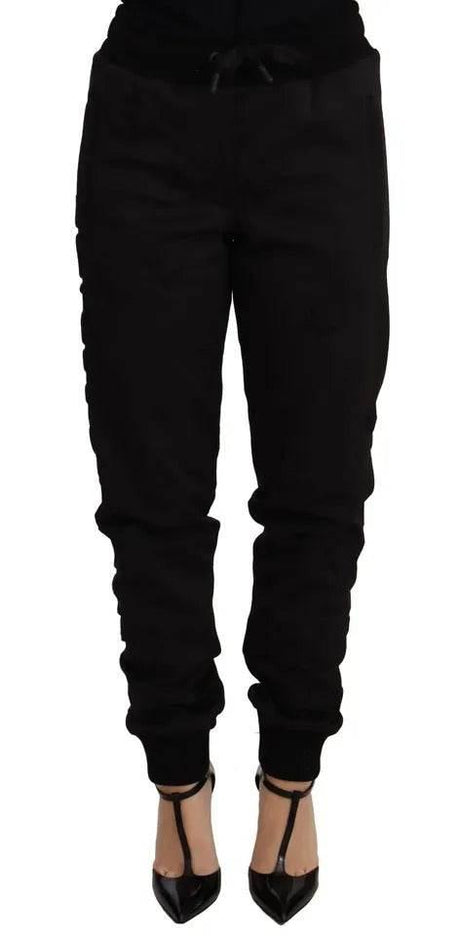 Dolce & Gabbana Black Jogger Women Polyester Pants - Hilstor