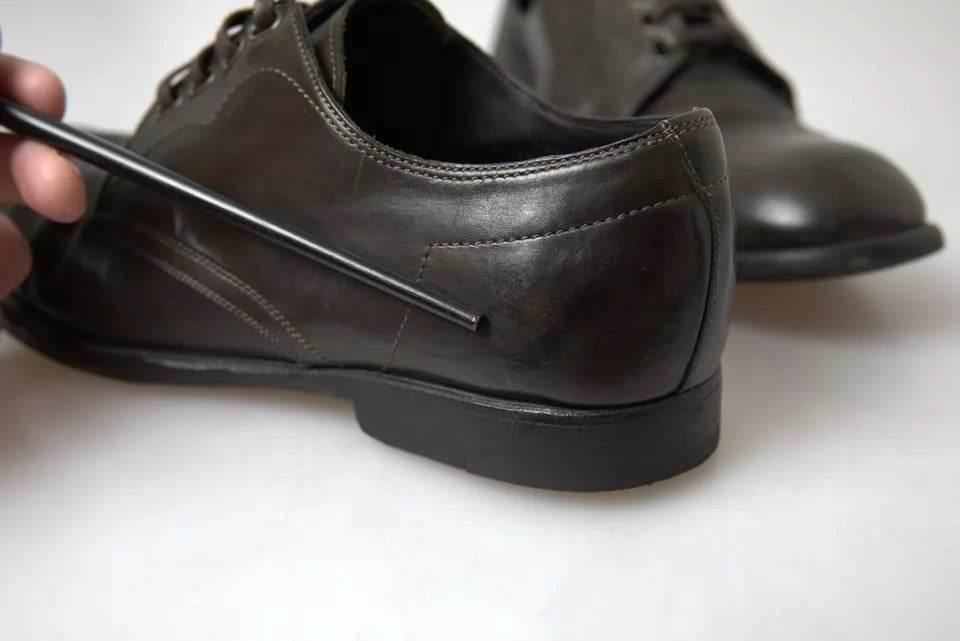 Dolce & Gabbana Green Leather Mens Formal Dress Shoes - Hilstor