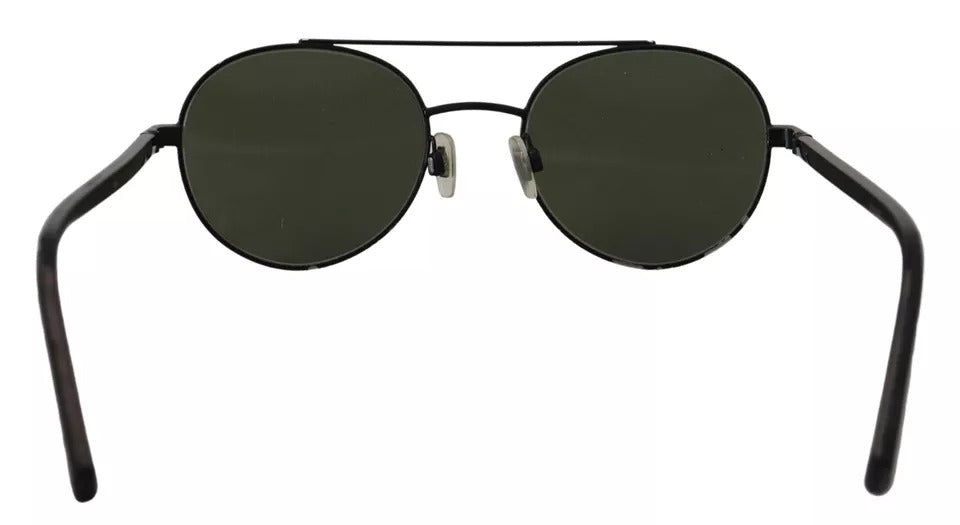 Dolce &amp; Gabbana mat sort stål stel Grøn linse DG2245 solbriller