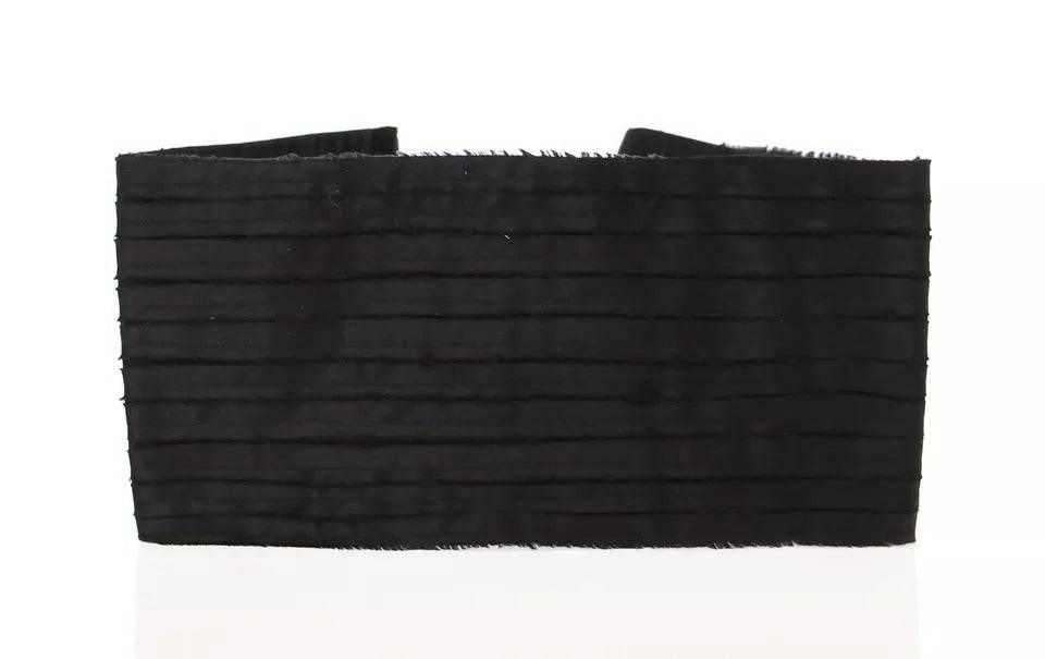 Dolce & Gabbana Black Silk Womens Waist Cummerbund - Hilstor