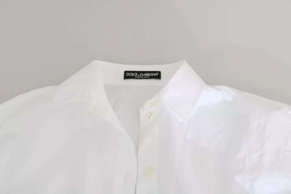Dolce &amp; Gabbana Hvid Collared Kortærmet Polo Shirt Top