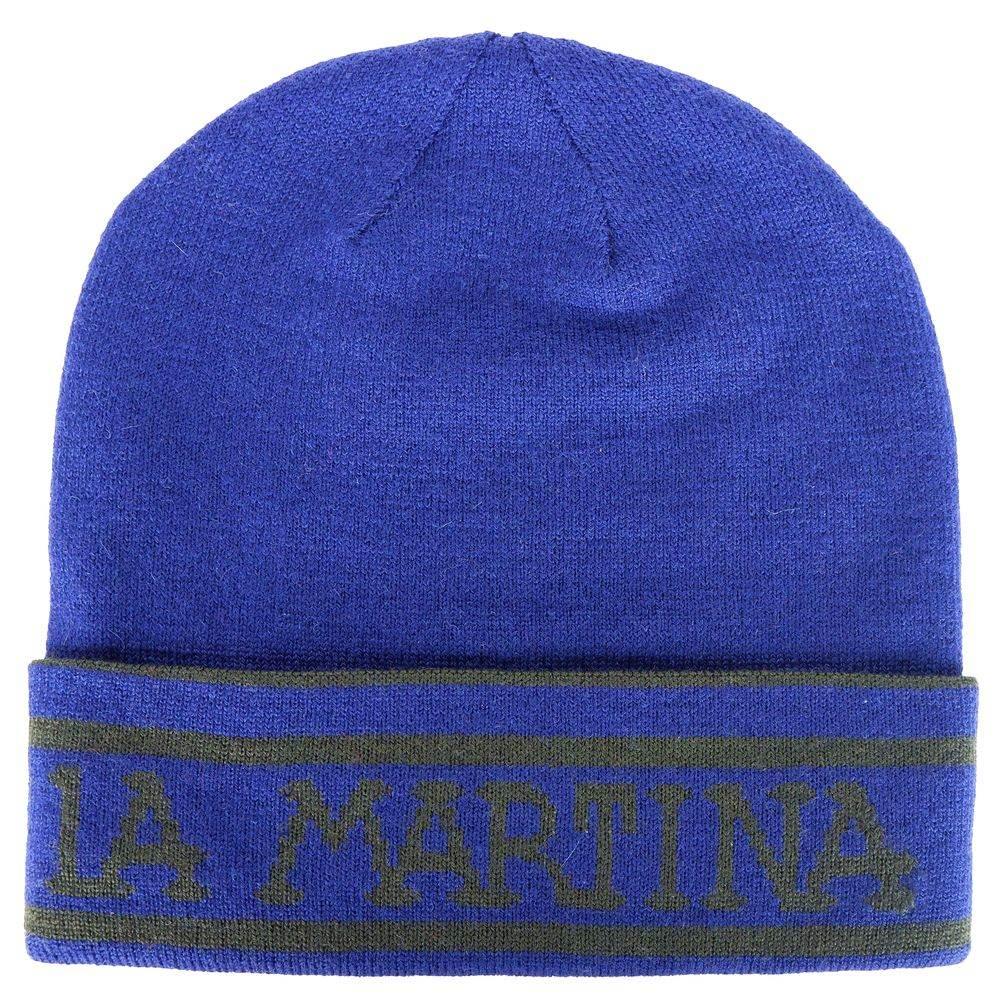La Martina Blue Acrylic Hats & Cap - Hilstor