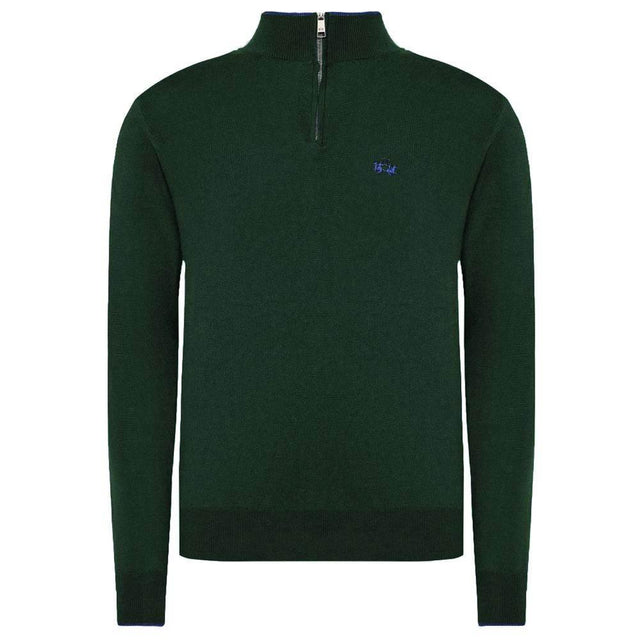 La Martina Green Wool Men Sweater - Hilstor