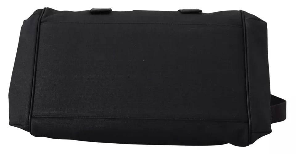 Dolce & Gabbana Black Gray Holdall Tote Men Hand Shoulder Bag - Hilstor