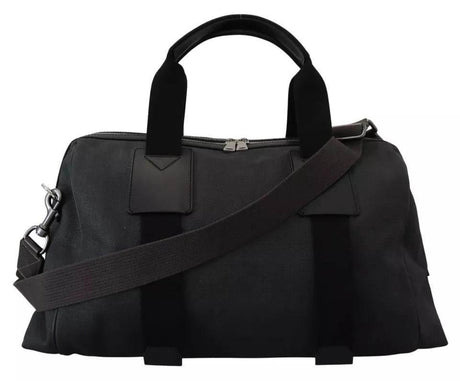 Dolce & Gabbana Black Gray Holdall Tote Men Hand Shoulder Bag - Hilstor