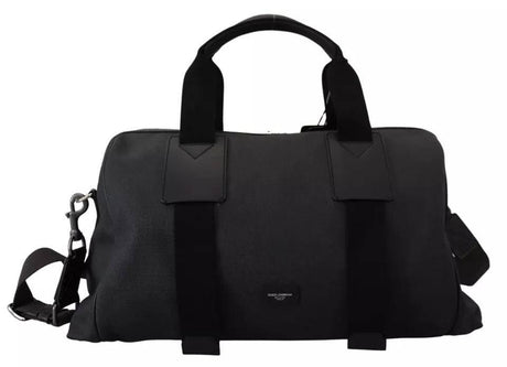 Dolce & Gabbana Black Gray Holdall Tote Men Hand Shoulder Bag - Hilstor
