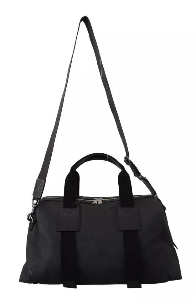 Dolce & Gabbana Black Gray Holdall Tote Men Hand Shoulder Bag - Hilstor