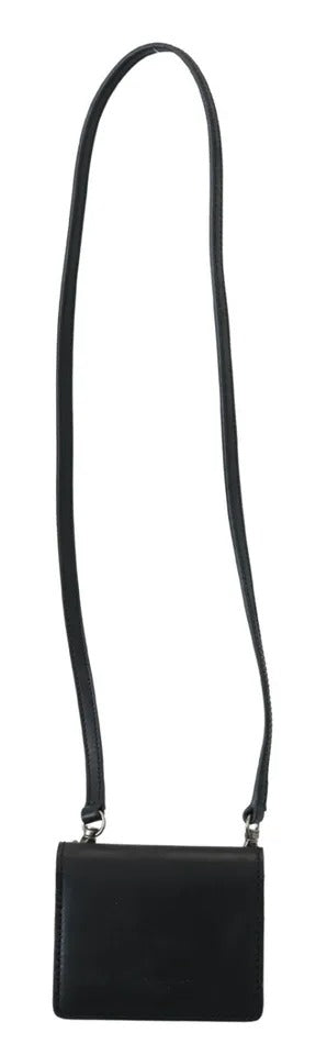 Dolce &amp; Gabbana sort læder Bifold Skulderslynge Dame tegnebog