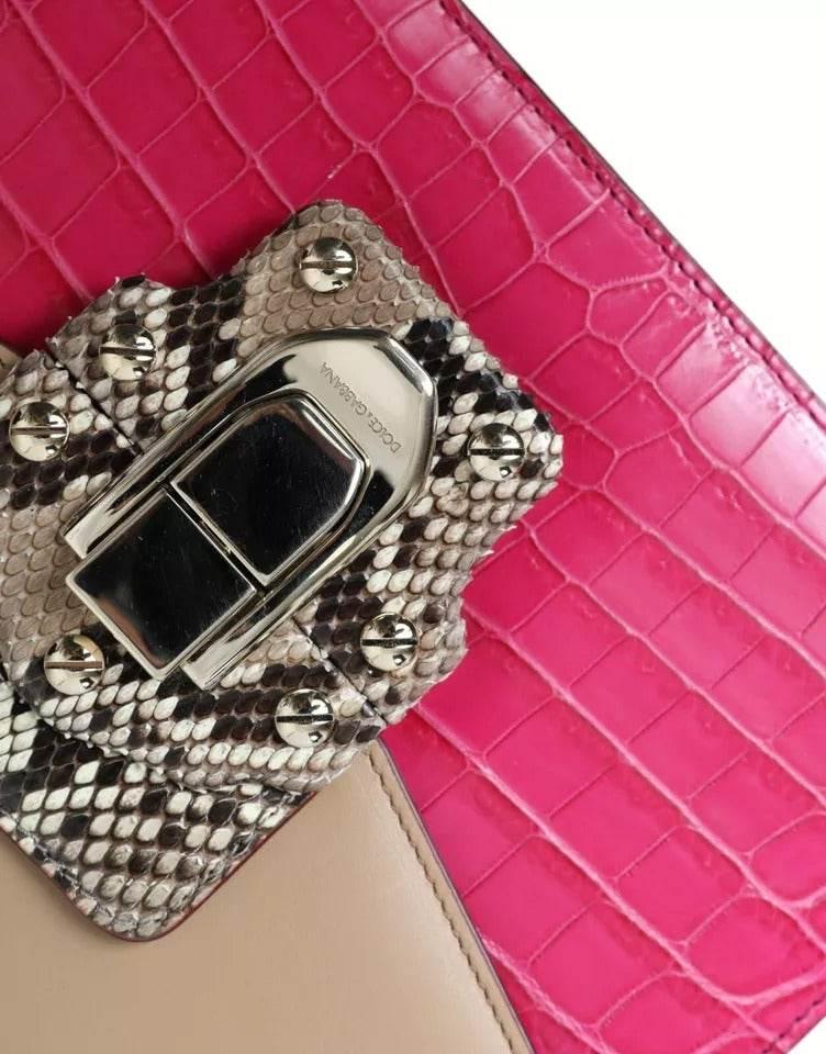 Dolce & Gabbana Multicolor Leather LUCIA Shoulder Bag - Hilstor