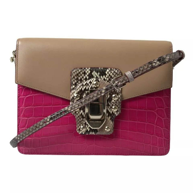 Dolce & Gabbana Multicolor Leather LUCIA Shoulder Bag - Hilstor