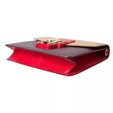 Dolce & Gabbana Multicolor Lucia Brushed Leather Crossbody Shoulder Bag - Hilstor