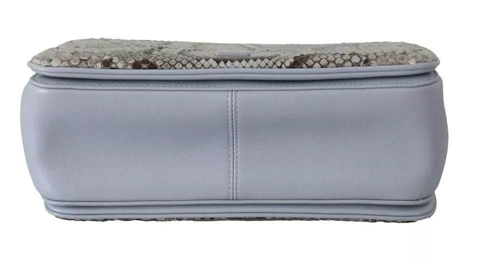 Dolce & Gabbana Blue Exotic Leather Shoulder Purse Cross Body Bag - Hilstor