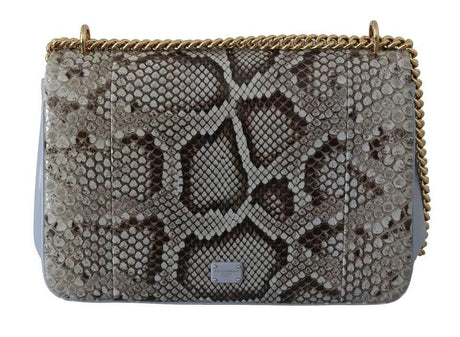 Dolce & Gabbana Blue Exotic Leather Shoulder Purse Cross Body Bag - Hilstor
