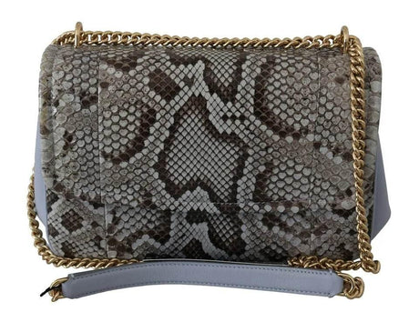 Dolce & Gabbana Blue Exotic Leather Shoulder Purse Cross Body Bag - Hilstor