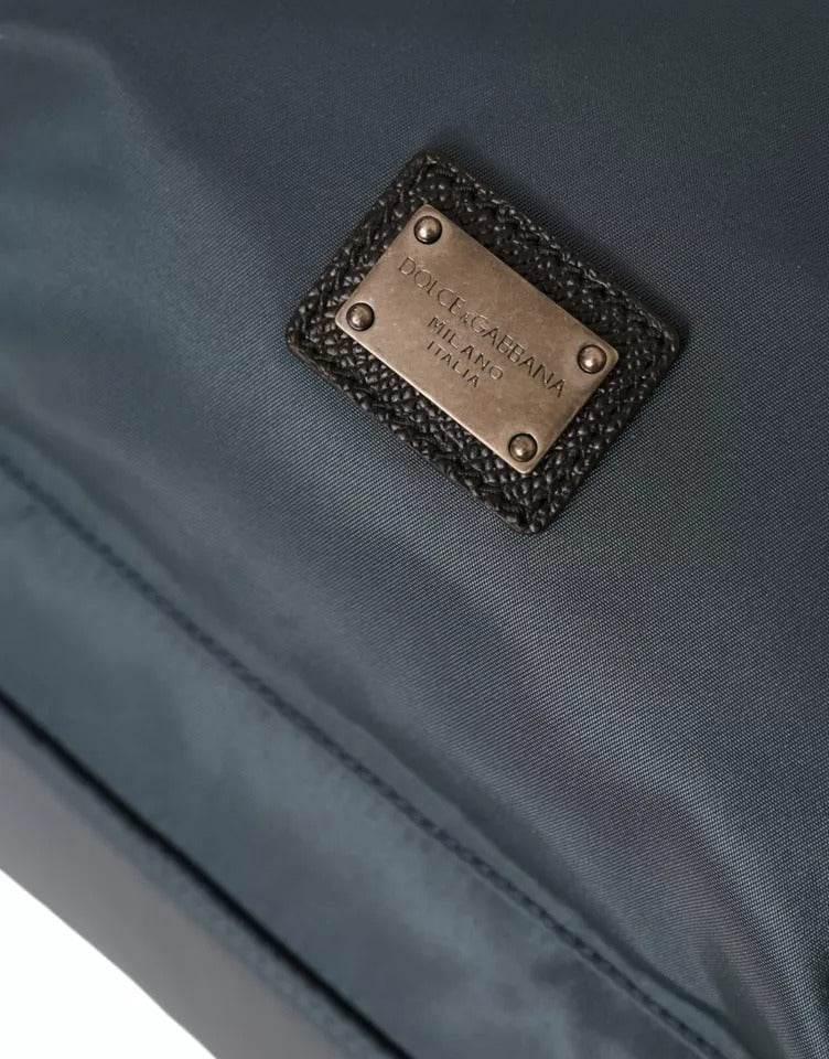 Dolce & Gabbana Blue Nylon #DGFamily Patch Men Backpack Bag - Hilstor