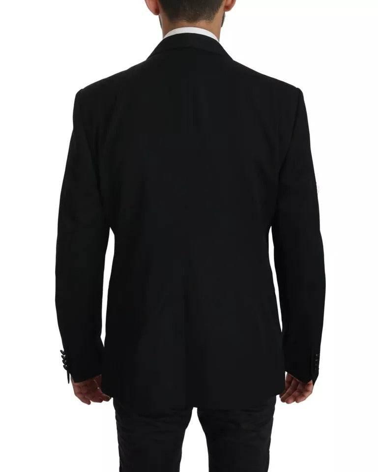 Dolce & Gabbana Black Single Breasted Formal Coat Blazer - Hilstor