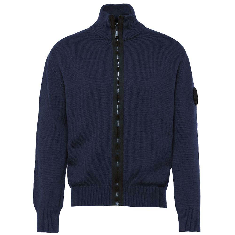 La Martina Blue Cotton Sweater - Hilstor