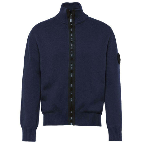 La Martina Blue Cotton Sweater - Hilstor