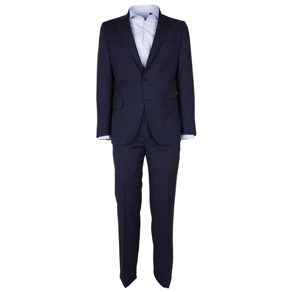 Made in Italy Blue Wool Men's Suit - Hilstor