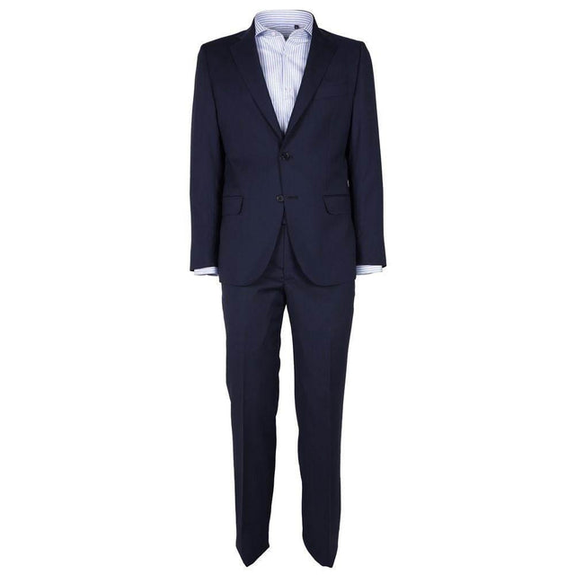 Made in Italy Blue Wool Men's Suit - Hilstor