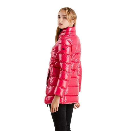 Refrigiwear Fuchsia Shimmer Long Down Jacket - Hilstor