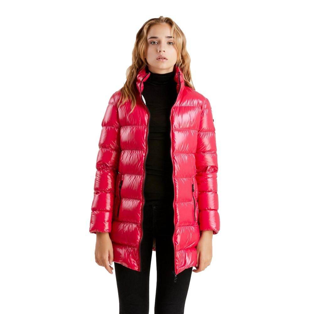 Refrigiwear Fuchsia Shimmer Long Down Jacket - Hilstor
