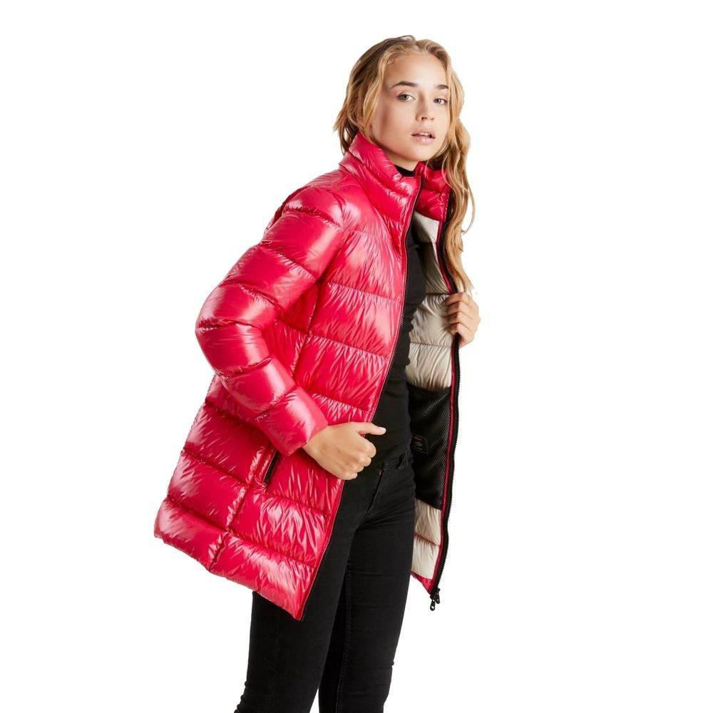 Refrigiwear Fuchsia Shimmer Long Down Jacket - Hilstor