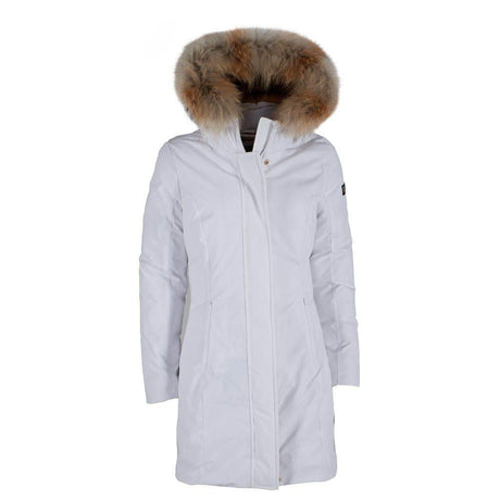 Yes Zee White Nylon Women Jacket - Hilstor