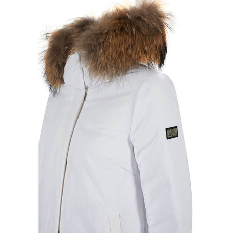 Yes Zee White Nylon Women Jacket - Hilstor
