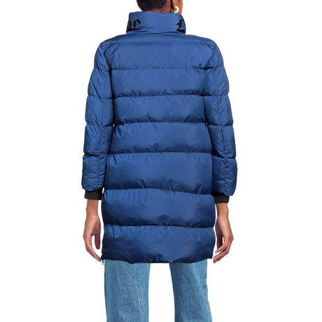 Love Moschino Chic Long Down Jacket with Logo Detail - Hilstor
