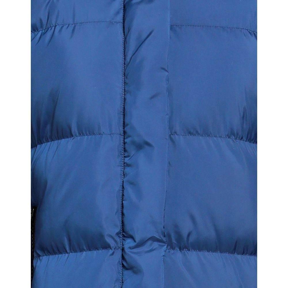 Love Moschino Chic Long Down Jacket with Logo Detail - Hilstor